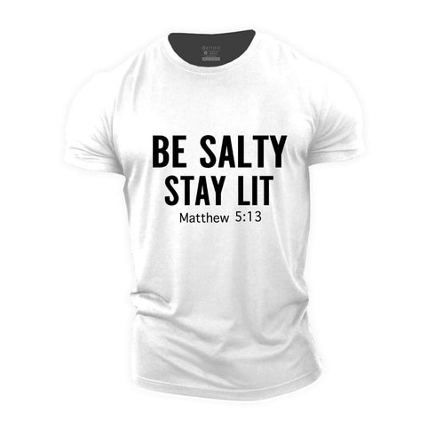 Men's Be Salty Stay Lit Cotton T-Shirt