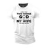 Men's God and Wife Cotton T-Shirt
