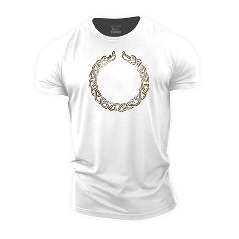 Men's Viking Warrior Bracelet Cotton T-Shirt