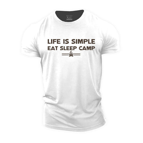 Men's Life Is Simple Cotton T-Shirt