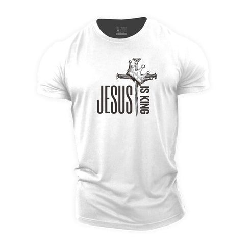 Men's Jesus Is King Cotton T-Shirt