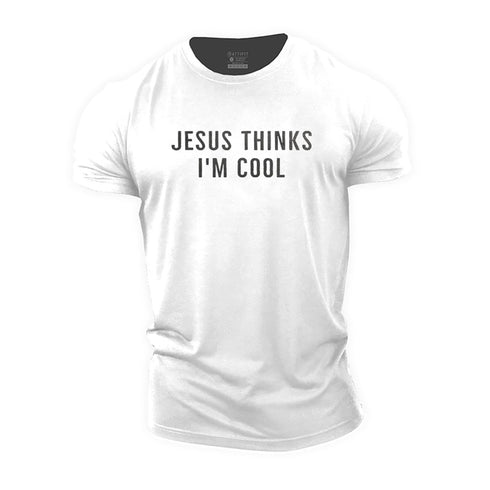 Men's Jesus Thinks I'm Cool Cotton T-Shirt