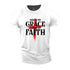 Unisex Saved By Grace Living By Faith Cotton T-Shirt