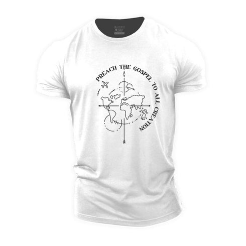 Men's Preach The Gospel To All Creation Cotton T-Shirt