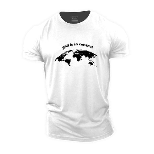 Men's God Is In Control Cotton T-Shirt