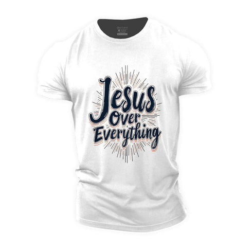 Men's Jesus Over Everything Cotton T-Shirt