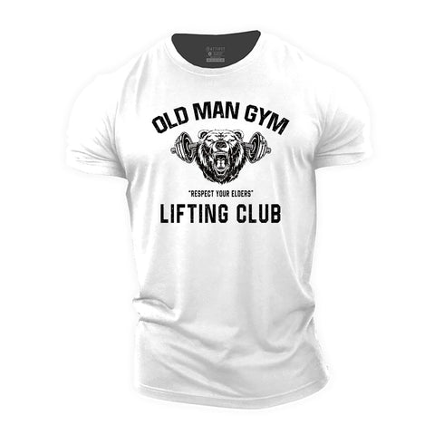 Men's Old Man Gym Lifting Club Cotton T-Shirt