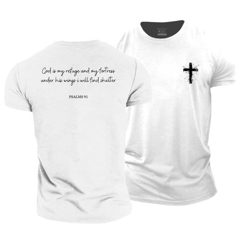 Men's PSALMS 91 Cotton T-Shirt
