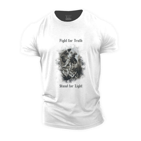 Men's Fight for Truth Stand for Light Cotton T-Shirt