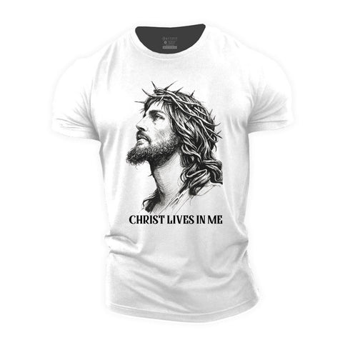 Unisex CHRIST LIVES IN ME Cotton T-Shirt