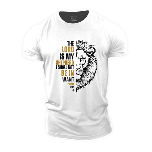 Men's PSALM 23:1 Cotton T-Shirt