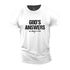 Men's God's Answers Are Always On Time Cotton T-Shirt