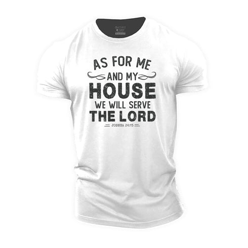 Men's We Will Serve The Lord Cotton T-Shirt