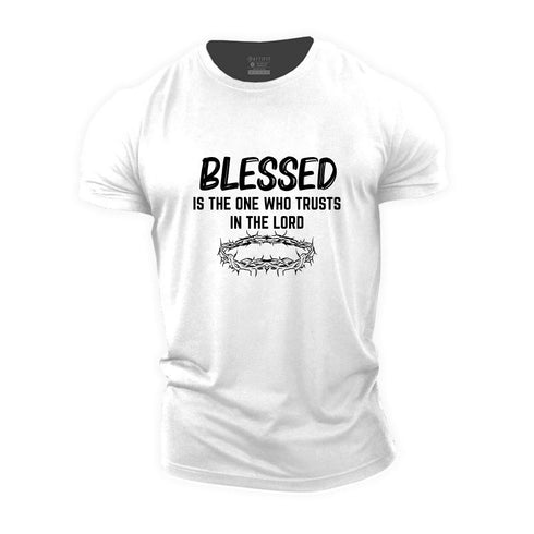 Men's Blessed Is The One Who Trusts In The Lord Cotton T-Shirt