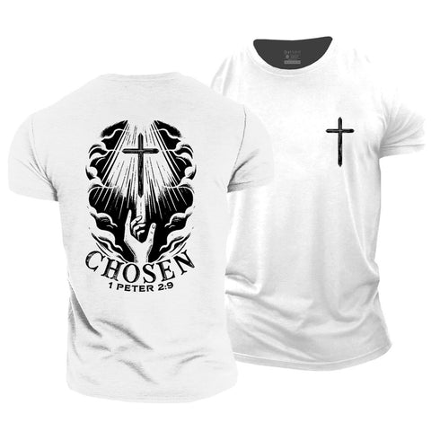 Men's Chosen 1 Peter 2:9 Cotton T-Shirt