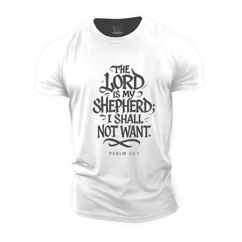 Men's The Lord Is My Shepherd Cotton T-Shirt