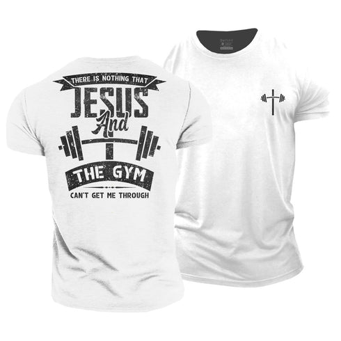 Men's Jesus and The Gym Cotton T-Shirt