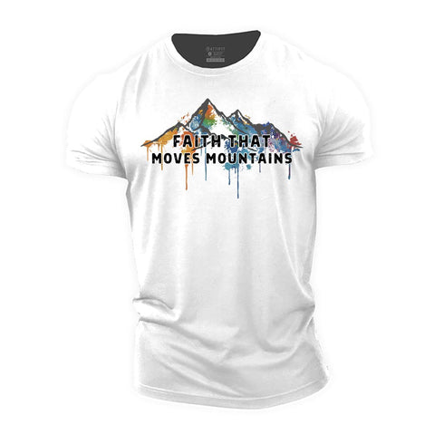 Men's Faith That Move Mountains Cotton T-Shirt