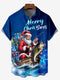 Men's Christmas Funny Graphic Short Sleeve Hawaiian Shirt