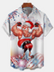 Men's Christmas Funny Graphic Short Sleeve Hawaiian Shirt