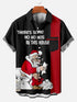 Men's Christmas Funny Graphic Short Sleeve Hawaiian Shirt