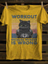 Unisex Because Murder Is Wrong Black Cat T-shirt