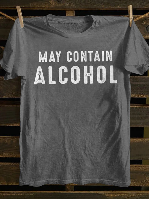 Unisex May Contain Alcohol Funny T-shirt