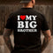 Men's I Love My Big Brother Printed T-shirt