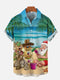 Men's Christmas Funny Graphic Short Sleeve Hawaiian Shirt