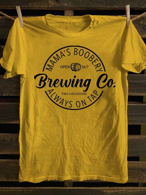 Unisex Brewing Co Funny Breast Feeding T-shirt