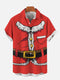 Men's Christmas Funny Graphic Short Sleeve Hawaiian Shirt