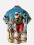 Men's Christmas Funny Graphic Short Sleeve Hawaiian Shirt