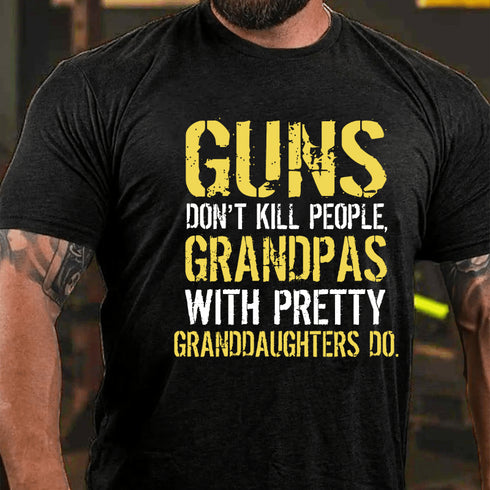 Men's Guns Don't Kill People Grandpas Do T-Shirt