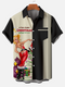 Men's Christmas Funny Graphic Short Sleeve Hawaiian Shirt