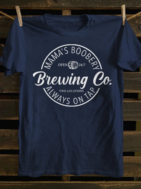 Unisex Brewing Co Funny Breast Feeding T-shirt