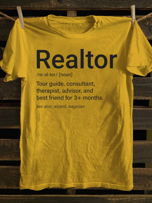 Unisex Real Estate Realtor Definition T-shirt