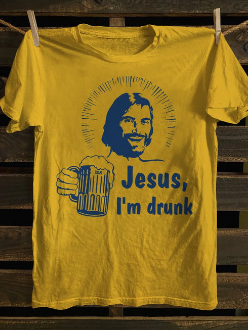 Unisex Jesus I'm Drunk T-shirt