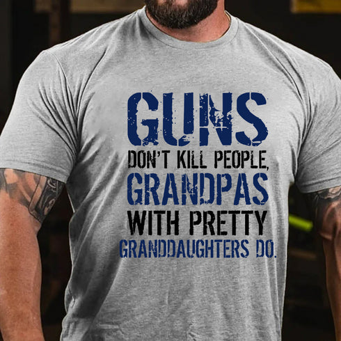 Men's Guns Don't Kill People Grandpas Do T-Shirt