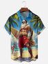 Men's Christmas Funny Graphic Short Sleeve Hawaiian Shirt