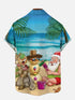 Men's Christmas Funny Graphic Short Sleeve Hawaiian Shirt