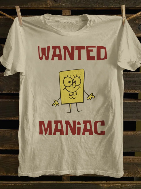 Unisex Wanted Maniac T-shirt