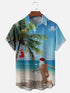 Men's Christmas Funny Graphic Short Sleeve Hawaiian Shirt