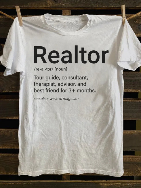 Unisex Real Estate Realtor Definition T-shirt