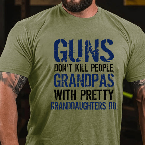 Men's Guns Don't Kill People Grandpas Do T-Shirt