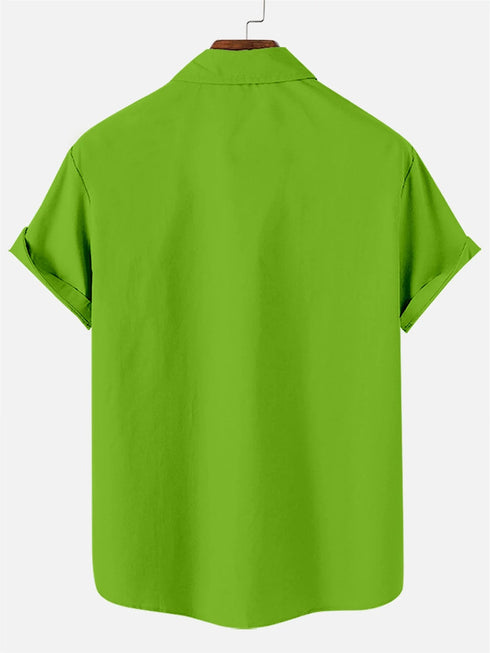 Men's Christmas Funny Graphic Short Sleeve Hawaiian Shirt