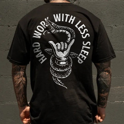 Men's Hard Work With Less Sleep