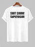 Men's Shit Show Supervisor Wording Printed T-shirt