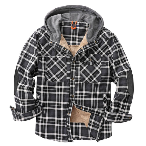 Men‘s Warm Pocket Casual Hoodie Jacket Outwear